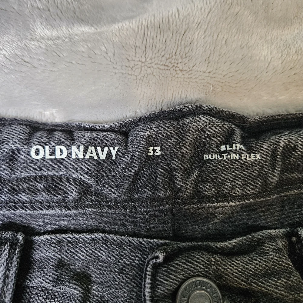 Old Navy Black Denim Cutoff Shorts – Men’s 33 Slim